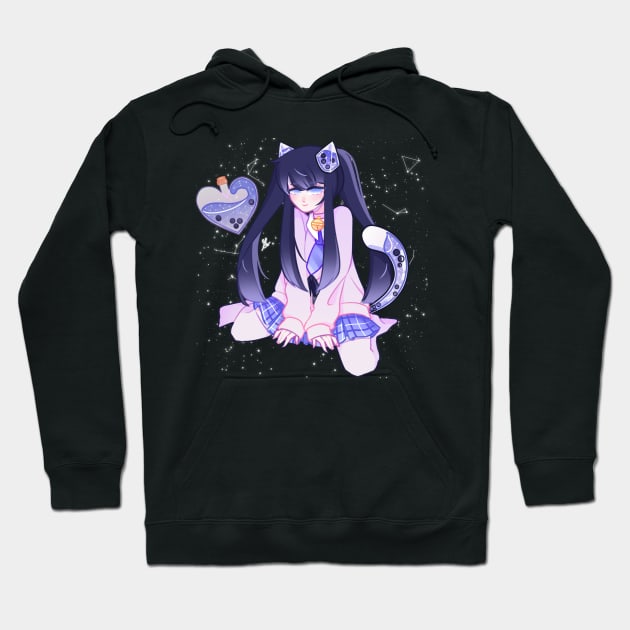 Yui the Boba neko Hoodie by Breadwithbutter 